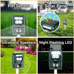 JARDINLASMARIPOSAS - Imagen - Artículos Comprar en Amazon - izbie Repelente de animale solar Z1 - 01